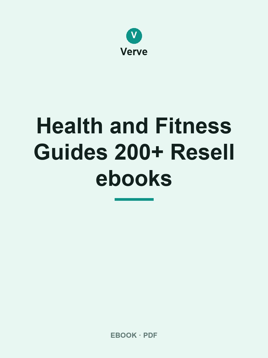 Health and Fitness Guides 200+ Resell ebooks cover