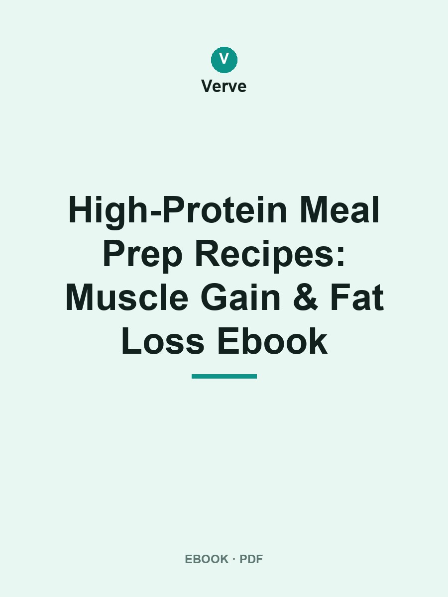 High-Protein Meal Prep Recipes: Muscle Gain & Fat Loss Ebook cover