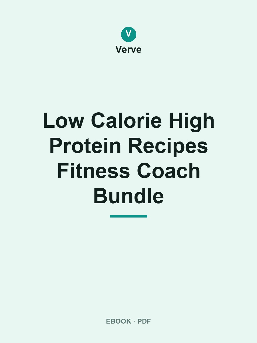 Low Calorie High Protein Recipes Fitness Coach Bundle cover