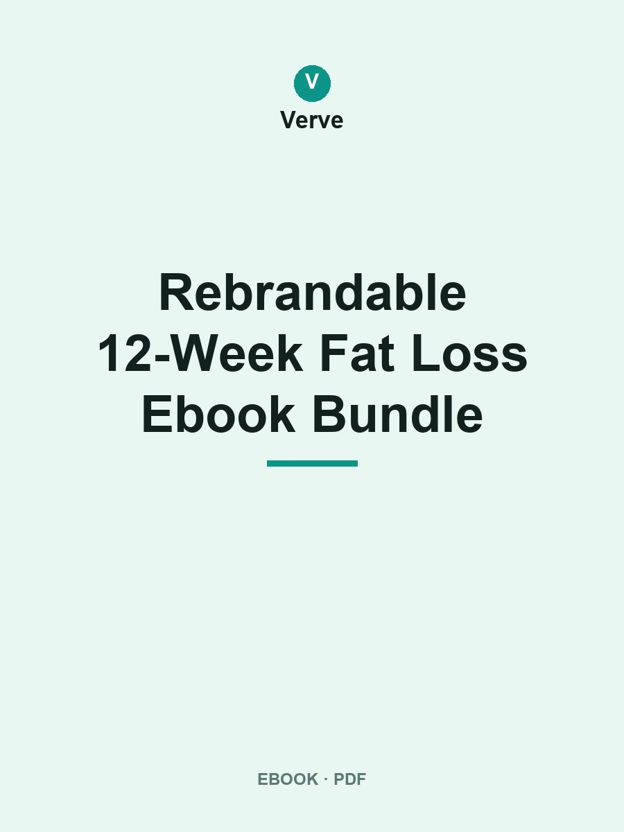 Rebrandable 12-Week Fat Loss Ebook Bundle cover