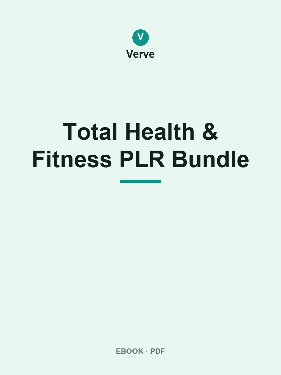 Total Health & Fitness PLR Bundle cover